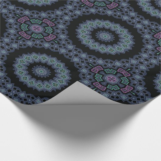 Bestickte Perlen Geschenkpapier (Ecke)