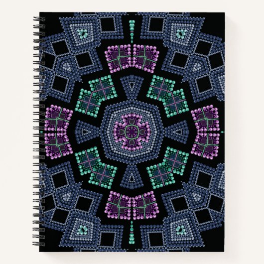 Bestickte Perlen Notizblock (Vorderseite)