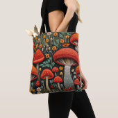 Bestickte Pilze Tasche (Von Nahem)