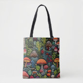 Bestickte Pilze Tasche (Vorderseite)
