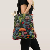Bestickte Pilze Tasche (Von Nahem)