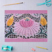 bestickte Seerosenlilie im Kalocsai-Stil Seidenpapier (Basteln)