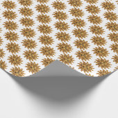 Bestickte Sonne Geschenkpapier (Ecke)