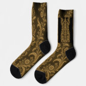Bestickte Strümpfe im Muster von Constantine Socken (Linkes Detail)