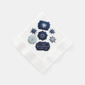 Bestickte Symbole Serviette (Ecke)