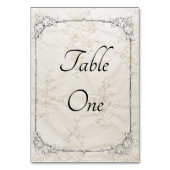 bestickte Tischnummern für Hochzeiten (Rückseite)