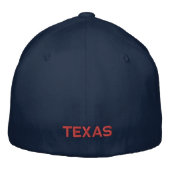 Bestickte verstellbare Texas-Baseballkappe Baseballkappe (Rückseite)