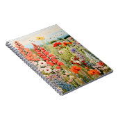 bestickte Wildblumen Hübsch Notebook & Journal Notizblock (Rechte Seite)