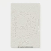 bestickter, bestickter Quilt Post-it-Note-Pad Post-it Klebezettel (Vorderseite)