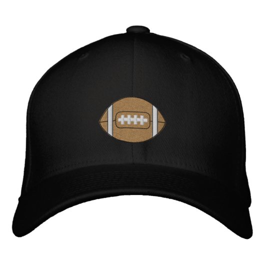 Bestickter Fußball Bestickte Baseballkappe (Vorderseite)