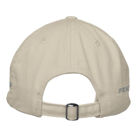 bestickter gestörter Hut - Light Blue (Rückseite)