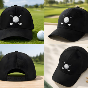 Bestickter Golfball & Schläger Custom Hut Golf Lie