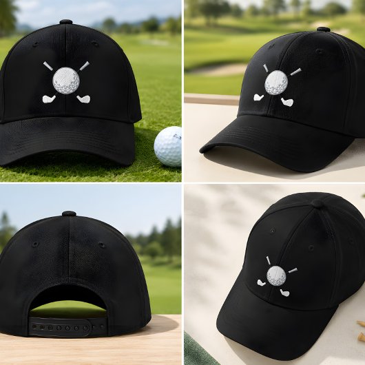 Bestickter Golfball & Schläger Custom Hut Golf Lie