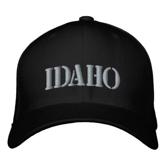 bestickter Hat IDAHO Bestickte Baseballkappe (Vorderseite)