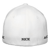 bestickter Hut (Rückseite)