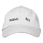 bestickter Hut (Vorderseite)