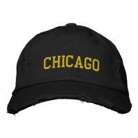 bestickter Hut CHICAGO