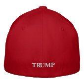 bestickter Hut, einfache FlexFit-Wollkappe Bestickte Baseballkappe (Rückseite)