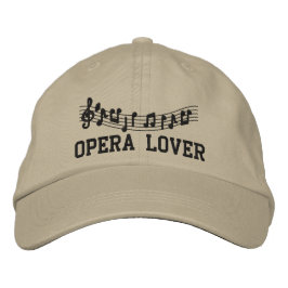 bestickter Opera Lover Hat Bestickte Baseballkappe
