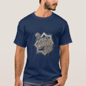 Bestickter Tiger Kunst T-Shirt (Vorderseite)