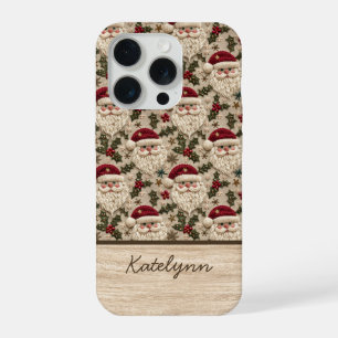 Besticktes 3D-Santa-Handyhülle Personalisiert iPhone 15 Pro Hülle