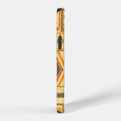 Besticktes Bohemian-Patchwork-Nahtloses Muster iPhone Hülle (Rechte Seite)
