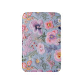 besticktes, florales, nahtloses Muster Badematte (Vorderseite Vertikal)
