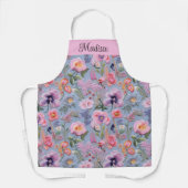 besticktes, florales, nahtloses Muster Schürze (Vorderseite)