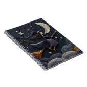 besticktes Hexenmoonlight-Sky-Notebook Notizblock (Rechte Seite)