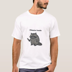 Besticktes Ich benötige Snacks lustig gemütlich T-Shirt
