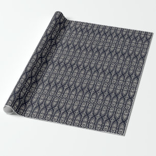 Besticktes Ikat-Gewebe: Ethnisches Eleganz. Geschenkpapier