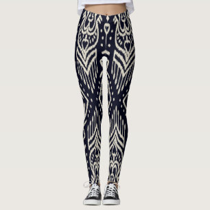 Besticktes Ikat-Gewebe: Ethnisches Eleganz. Leggings