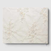 besticktes Lace Wedding Guest Book Gästebuch (Rückseite)