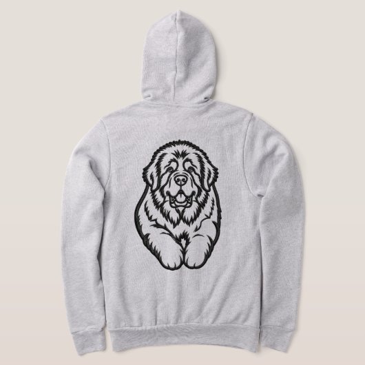 Besticktes Neufundländer-Emblem Hoodie (AblageHinten)