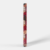 Besticktes Patchwork-Nahtloses Muster. Bohemian. iPhone Hülle (Rechte Seite)