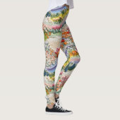 Besticktes Tal im Frühjahr Leggings - Niedlich (Rechts)