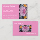 besticktes Wasser im Kalocsai-Stil Visitenkarte (Vorne/Hinten)