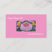 besticktes Wasser im Kalocsai-Stil Visitenkarte (Rückseite)