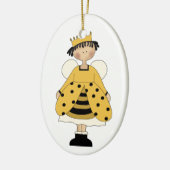 Bestickung der Hummeln Keramikornament (Links)