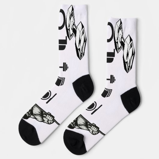 Bestickungsmodus-Socken - Design des abscheulichen Socken (Linkes Detail)