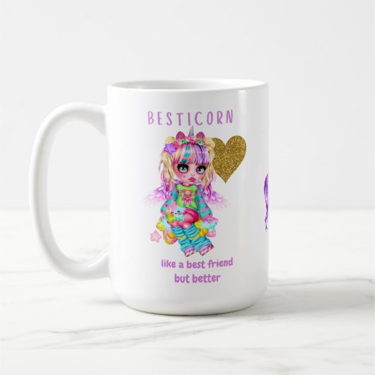 Besticorn wie ein bester Freund, aber besser - Ein Kaffeetasse (Links)
