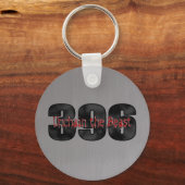 Bestie 396 Big Block aus gebürstetem Stahl Schlüsselanhänger (Vorderseite)