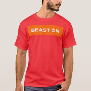 Bestie auf orangem Rechteck Gym Motivation Fitness T-Shirt