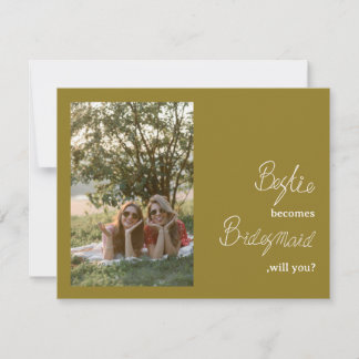 Bestie Becomes Bridesmaid Vorschlag Foto