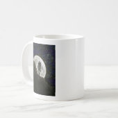 Bestie bei Vollmond Kaffeetasse (Vorderseite Links)