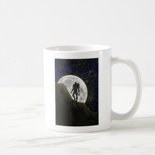 Bestie bei Vollmond Kaffeetasse (Rechts)