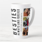 Bestie Best Friend Foto Collage Milchtasse (Rechte Ecke)