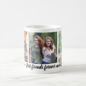Bestie Best Friends Forever 3 Foto Collage Kaffeetasse (Mittel)