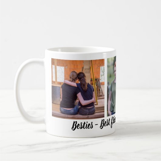 Bestie Best Friends Forever 3 Foto Collage Kaffeetasse (Links)