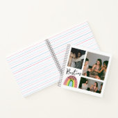 Bestie Best Friends Forever Rainbow Foto Collage Notizblock (Innenseite)